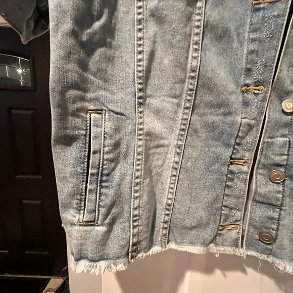 Zig Zag Stripe Denim Shirt / Jacket - Size 2XL - Picture 2 of 10